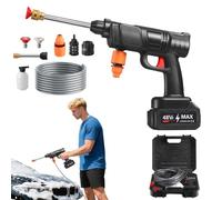 A Presión Portátil Hidrolimpiadora Portátil Alimentada por Batería | Máquina Recargable Para Lavar Coche Manual y Diario en Casa y Patio