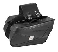 A-Pro Bolsas Alforjas Duro Bolso Lateral Custom Moto Universal Negro Saddle Bags