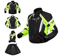 A-pro Chaqueta Cordura Touring Tela Termica Moto Extraíble Impermeable Sport Fluo M