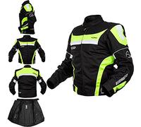 A-pro Chaqueta de tela Cordura impermeable para hombre, para invierno, para motocicleta, color flúor, talla XXL