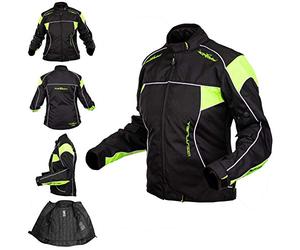 A-pro Chaqueta Térmica Señora Moto Protectores CE Scooters Extraíble Mujeres Fluo XS