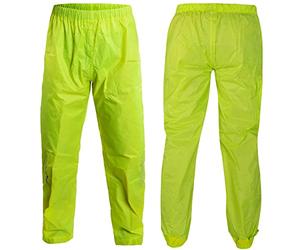 A-pro Lluvia Motorista Moto Pantalones Waterproof Traje Impermeables Fluo M