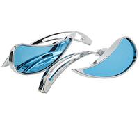 A-Pro Manillar Espejo par Motocicleta Custom M8 Cromo Chrome DX + SX