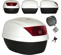 A-pro Moto Baul Scooter Top Box 28 litros Maleta per Sym Blanco