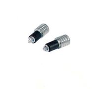 A-pro - Pestañas de Metal para Manillar de Motocicleta, 17 mm, Color Cromado