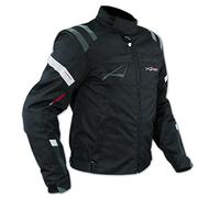 A-pro Sport Touring Moto tela Cordura Chaqueta protectores CE Scooters Negro XL