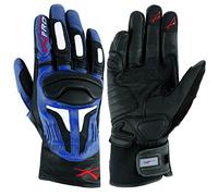 A-Pro Summer Leather Sport Padded Gloves Scooter Motorcycle Motorbike Bikers Blue M