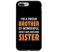 A Proud Brother of Wonderful Sweet Awesome Sister Christmas Carcasa para iPhone 7 Plus/8 Plus