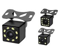 A Prueba De Agua Cámara Visión Cámara Visión Frontal Respaldo Coche 12 Luces Marcha Atrás Nocturna Monitor Estacionamiento Automático CCD Impermeable Vío HD(12 Light)