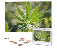 A Puff in Time - Rompecabezas de marihuana de marihuana de 1000 piezas, rompecabezas personalizados para adultos, rompecabezas desafiante con bolsa de almacenamiento, rompecabezas para hombres y