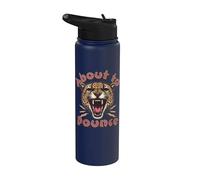A punto de lanzar Cheetah Edgy Grunge Estética Vintage Stainless Steel Insulated Water Bottle