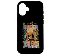 A Queen Was Born In June 1996 29 Years Old 29th Birthday Carcasa para iPhone 16