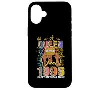 A Queen Was Born In June 1996 29 Years Old 29th Birthday Carcasa para iPhone 16 Plus