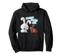 A quién estás Mirando Mascotas Bunny Humor Sudadera con Capucha