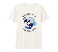 A quién le Importa lo Que piensen los demás (gráfico de Mapache) Camiseta Premium