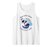A quién le Importa lo Que piensen los demás (gráfico de Mapache) Camiseta sin Mangas