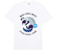 A quién le Importa lo Que piensen los demás (gráfico de Mapache) Comfort Colors Adult Heavyweight T-Shirt
