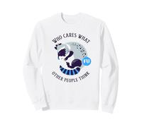 A quién le Importa lo Que piensen los demás (gráfico de Mapache) Sudadera
