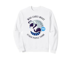 A quién le Importa lo Que piensen los demás (gráfico de Mapache) Sudadera