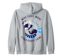 A quién le Importa lo Que piensen los demás (gráfico de Mapache) Sudadera con Capucha