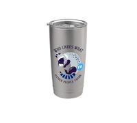 A quién le importa lo que piensen los demás (gráfico de mapache) Vaso térmico de acero inoxidable de doble pared