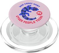 A quién le Importa lo Que piensen los demás (gráfico geco) PopSockets PopGrip para MagSafe