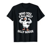 A quién Llamas Ganso Tonto Divertido Diciendo Broma Juego de Palabras Camiseta