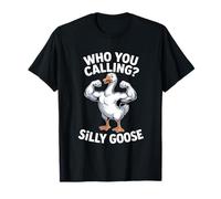 A quién Llamas Ganso Tonto Divertido Diciendo Broma Juego de Palabras Camiseta