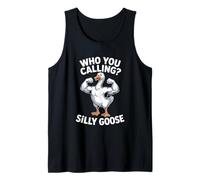 A quién Llamas Ganso Tonto Divertido Diciendo Broma Juego de Palabras Camiseta sin Mangas