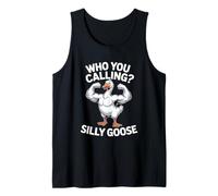 A quién Llamas Ganso Tonto Divertido Diciendo Broma Juego de Palabras Camiseta sin Mangas