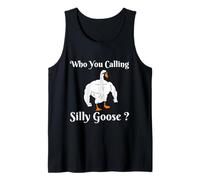 A quién llamas un ganso tonto divertido entrenamiento de gimnasio Camiseta sin Mangas