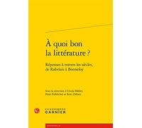 A quoi bon la littérature ?: Réponses à travers les siècles, de Rabelais à Bonnefoy: 407 (Rencontres)