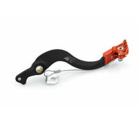 A.R.T. Pedal de freno de fábrica de aluminio anodizado negro/punta naranja KTM/Husqvarna, negro