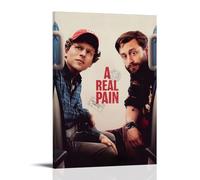 A Real Pain Movie Póster Pintura Decorativa Lienzo Arte de Pared Salón Póster Dormitorio Pintura, Arte de Pared Impresión de Imagen Moderna Decoración de Habitación Familiar 40 x 60 cm
