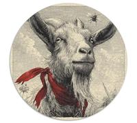 A Red Ribbon Is Tied Around The Cabra's Neck,Rompecabezas para Adultos 1000pcs (67.5x67.5cm),Juegos De Desafío De