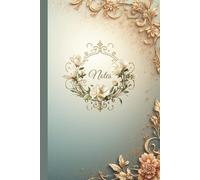 A Regency-Style Journal for Notes, Writing & Musings: Hardcover 6 x 9 Lined Notebook with Cream Pages | Vintage Floral Design