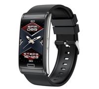 (A)Reloj deportivo E600 Pulsera inteligente Temperatura ECG + ppg Glucosa en sangre no invasiva ECG