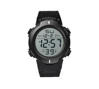 (A) Relojes deportivos casuales LED para hombre, reloj digital para hombre, reloj de goma multifuncional