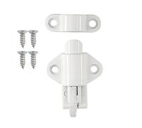 à ressort.Verrouillage automatique à ressort - Serrure de portail à fermeture automatique avec vis - Anneaux de traction Spring Bounce Verrou de porte Verrou de sécurité Verrou coulissant Noir