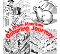 A Retro Mountain Coloring Journey: Quiet Mountains, Clear Lines, Your Colors