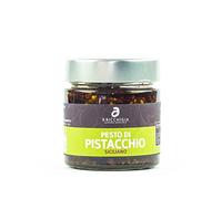 A RICCHIGIA-SICILIA PISTACHO PESTO Y TOMATE - Tarro 90 gr. - Paquete de 2 PC - Producto Artesanal Italiano