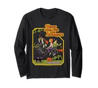 A Ride Witches Halloween Sarcastic Retro Funny Adult Humor Manga Larga