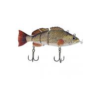 (A) Robotic Electric Fishing Lure with LED Light, USB Rechargeable, Multi-Jointed Swimbait for Freshwater, Saltwater & Night Fishing