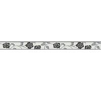 A.S. Création 10 cenefa autoadhesiva Only Borders 261014 2610-14, 5 m x 0,05 m, color negro y blanco