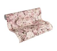 A.S. Création 327222-2 - Papel pintado para pared (10,05 m x 53 cm), diseño de flores, color crema