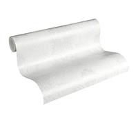 A.S. Création 361661 - Papel pintado, diseño barroco, color blanco y negro, con purpurina, 10,05 x 0,53 m, color blanco