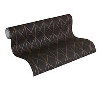 A.S. Création 365751 - Papel pintado, Vinilo. Fieltro, Color negro, 10.05 x 0.53 m