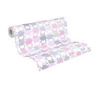 A.S. Création 381292 Little Love - Papel pintado para habitación infantil (fieltro, sin PVC), diseño de ositos, color rosa, gris y blanco