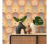 A.S. Création 395395-8,50 m x 0,53 m - Papel pintado retro de los años 70