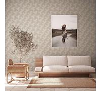 A.S. Création 3D Natural Living 385061 - Papel pintado (10,05 x 0,53 m), color gris